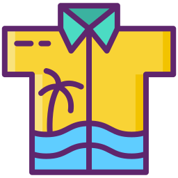 Hawaiian shirt icon