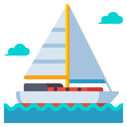 Sailing boat icon