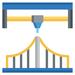 3D bridge icon