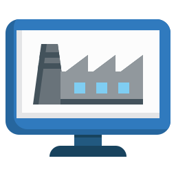 Digital factory icon