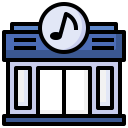 Music shop icon