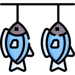 Сушеная рыба иконка
