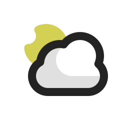 Cloudy night icon