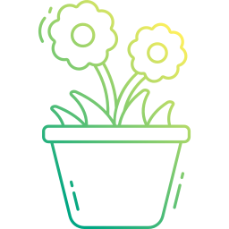 Flower pot icon