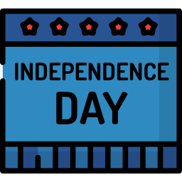 día de la independencia icono