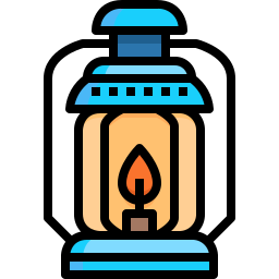 Oil lamp icon