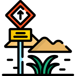 Directional sign icon