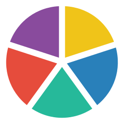 cirkeldiagram icoon