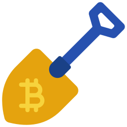 minería bitcoin icono