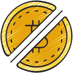cifrado de bitcoin icono