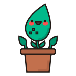 Flower pot icon