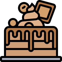 Chocolate cake icon