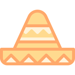 cappello messicano icona