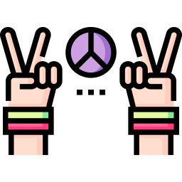 Peace symbol icon