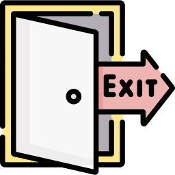 Exit door icon