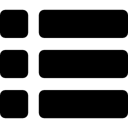 simbolo dell'interfaccia elenco icona