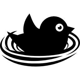Bird in nest icon