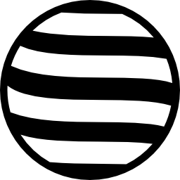 círculo rayado icono