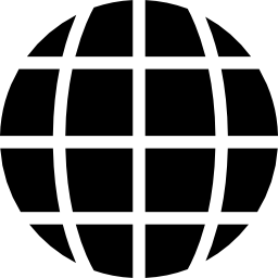 erdgitter kreisförmiges dunkles symbol icon