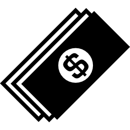 documentos de dinero en dólares icono