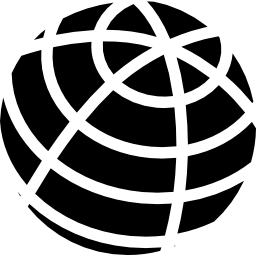 Earth grid symbol icon