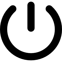 on power symbol Ícone