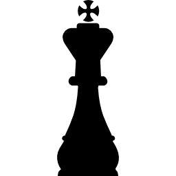 forme de pièce d'échecs du roi Icône