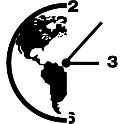 simbolo del tempo terrestre icona