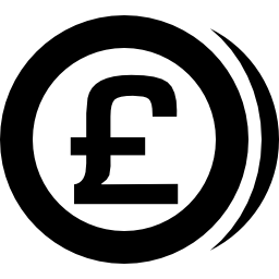 sterling pfund münze icon