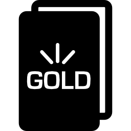 argent d'or Icône