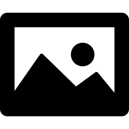 Image interface symbol with a landscape icon
