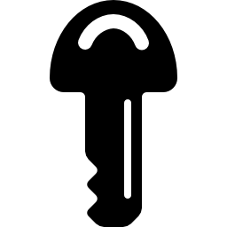 Key vertical shape icon