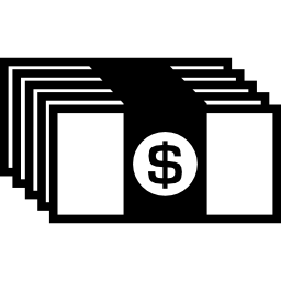 billets d'argent Icône