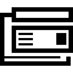 페이지의 신용 카드 icon