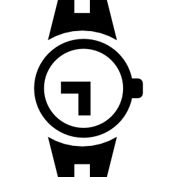 herramienta de reloj de pulsera de forma circular icono