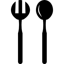 gabel und löffel für salat icon