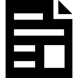 Printed paper sheet business interface symbol icon