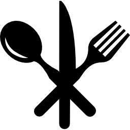 Cutlery set of three pieces icon