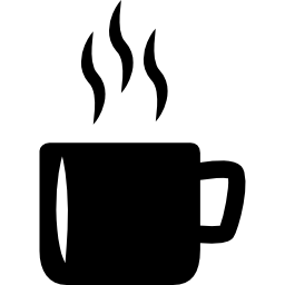 Cup with hot drink icon