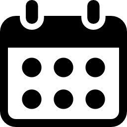 Weekly calendar tool for business office icon