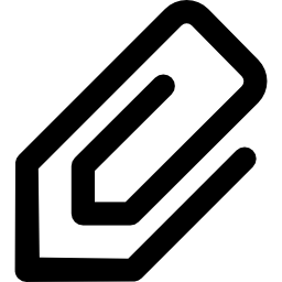clip en posición diagonal icono