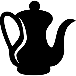 Кувшин или вид сбоку чайник иконка