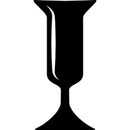forma de vidro alta e elegante Ícone
