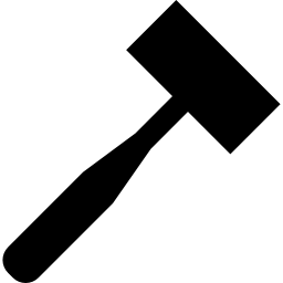 Kitchen hammer silhouette icon