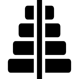 horizontale balken grafik des geschäfts icon