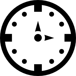 orologio circolare icona