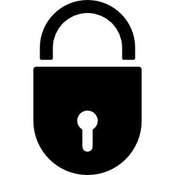 símbolo de interfaz de candado de bloqueo icono