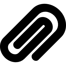Paperclip office material icon