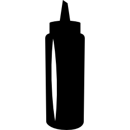 envase de salsa botella negra icono