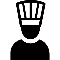 chef con cappello icona